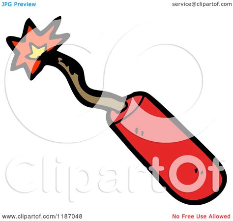 Cartoon of a Stick of Dynamite - Royalty Free Vector Illustration by ...