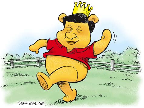 Political cartoon U.S. Xi Jinping president for life Winnie the Pooh ...