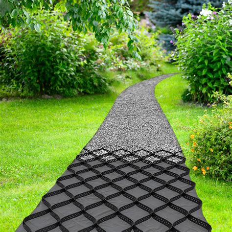 Buy Pea Gravel Grid Paving Stabilizer - 2inch Polyethylene Honeycomb Geocell HDPE Permeable ...