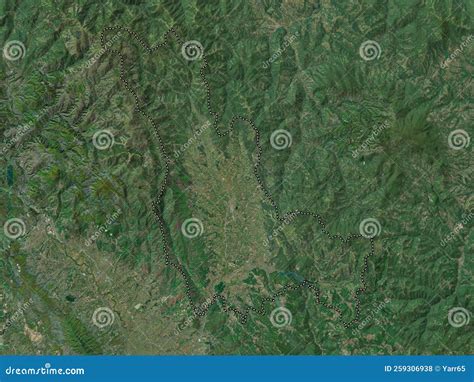 Podujeva, Kosovo. High-res Satellite. No Legend Stock Illustration ...