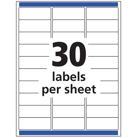 Pre-owned - Avery Matte Clear Address Labels, Sure Feed Technology, Inkjet, 1" x 2-5/8", 300 ...