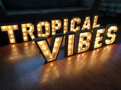 14 Lighted Marquee Letters Marquee Letters Wood - Etsy