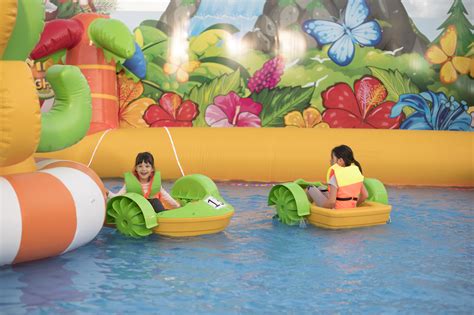 Kids Paddling In Pool