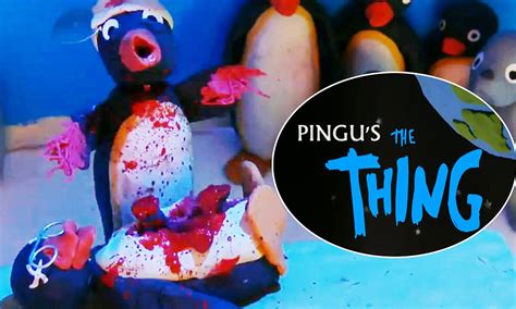 Animator merges children's classic Pingu with horror film The Thing ...