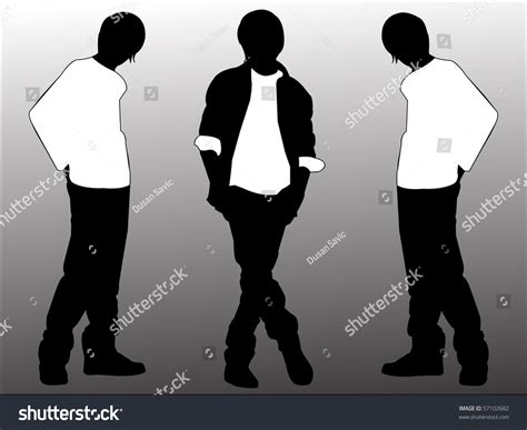 Teenager Vector Illustration - 57102682 : Shutterstock