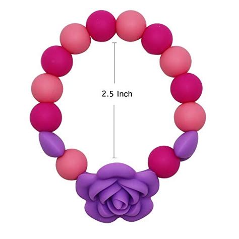 Sensory Chew Bracelet for Kids, Silicone chewable Beads Bracelet for Girls and Boys, Chewing ...