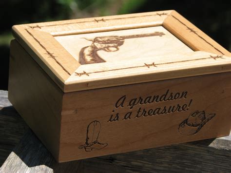 Laser Engraved Wooden Box Keepsake Box Laser Engraved