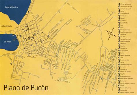 Mapas de Pucon - Chile | MapasBlog