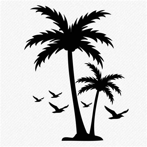 Palm SVG File, Palm Tree Vector file | Palm tree vector, Palm tree ...