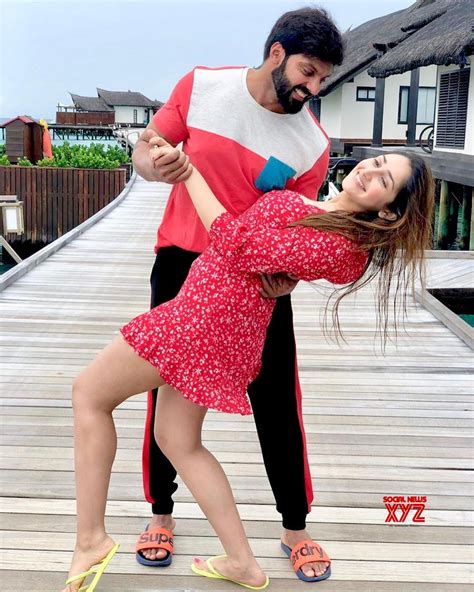 Arya And Sayesha Saigal Stills From Maldives Vacation - Social News XYZ