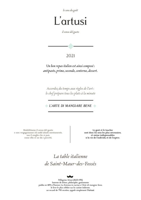 L'artusi menu d'été 2021! by Restaurant L'artusi Saint-Maur-des-Fossés ...