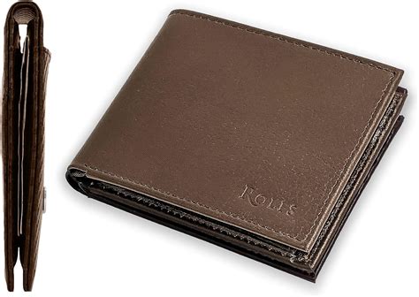 Rolfs Wallets for Men Genuine Leather Full Grain Premium Mens Wallet Bifold, Lightweight - brown ...