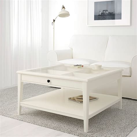 LIATORP coffee table, white/glass, 365/8x365/8" - IKEA