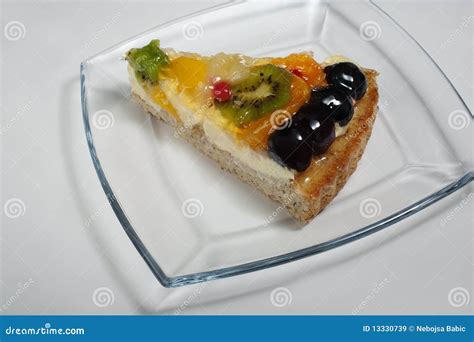 Slice of fruit cake stock image. Image of delicious, kitchen - 13330739