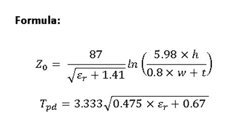 Microstrip Impedance Calculator