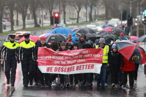 Hundreds take part in protest over conditions at Limerick hospital ...