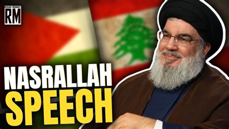 Nasrallah First Speech Since Oct 7 LIVE Translation Arabic to English ...