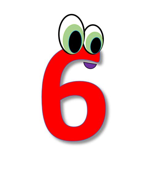 Number 6 clipart - Free Cliparts & PNG - Number 6, Number 6 red, Number ...