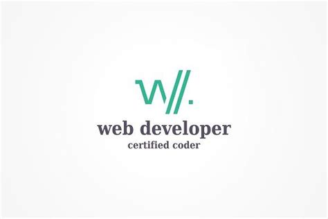 Web Developer Logo Template | Creative Work 247 - Fonts, Graphics, Themes, Templates