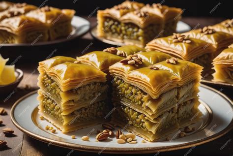 Premium Photo | Baklava While not originally Afghan Baklava a sweet pastry made of layers of ...