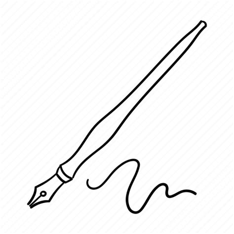 Calligraphy, quill, draw, ink icon - Download on Iconfinder