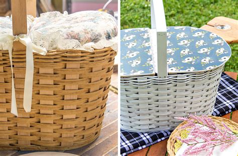 How to Turn an Ordinary Basket Into a DIY Picnic Basket - Make and Takes