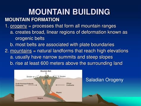 PPT - MOUNTAIN BUILDING PowerPoint Presentation, free download - ID:9343488