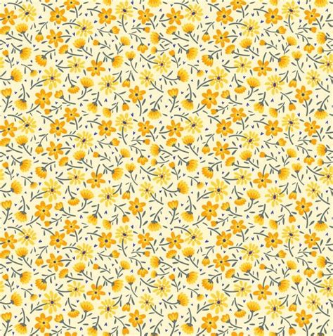 Premium Vector | Cute floral pattern in the small yellow flowers. ditsy print. seamless ...