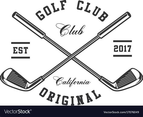 Golf clubs Royalty Free Vector Image - VectorStock