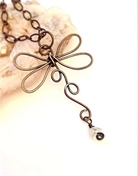 Dragonfly Pendant, Dragonfly Jewelry Earthy Necklace, Long Necklace ...