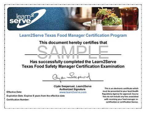 Texas Food Manager ANSI Online Certification $35 | Texas Food Safety Training | Texas Certified ...