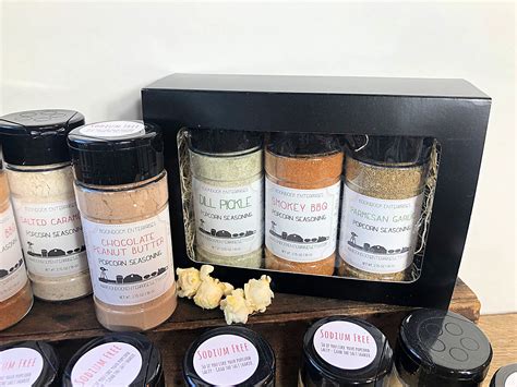 Gourmet Popcorn Seasoning Gift Set Flavored Popcorn Mix | Etsy