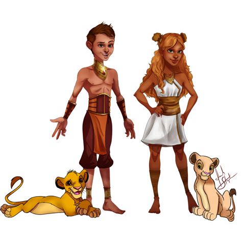 Humanized Simba and Nala - Isaiah Stephens Art and Illustration