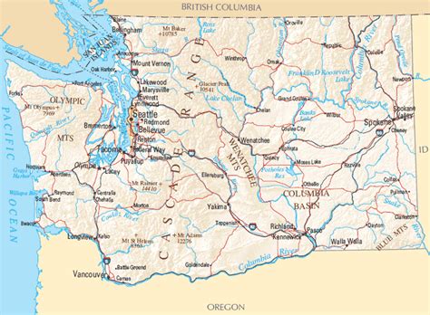 Washington Map | Map of Washington