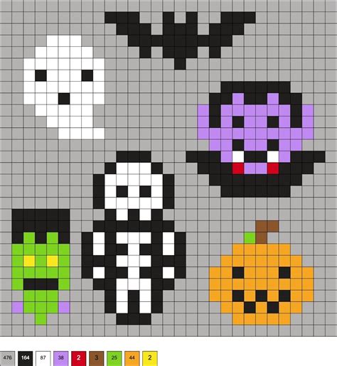 Halloween Perler Beads (50+ Free Patterns!) - DIY Candy