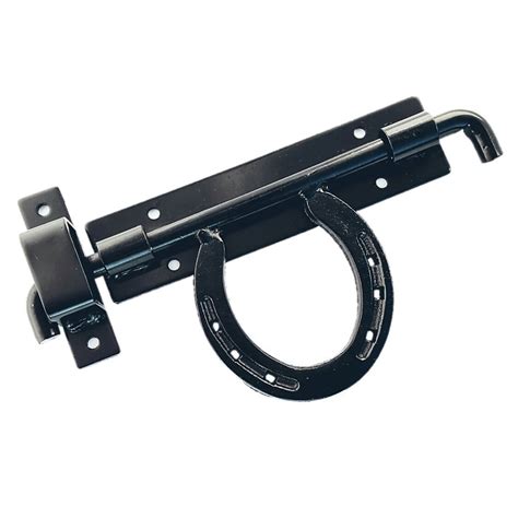 Universal Mount Heavy Duty Horseshoe Gate Latch ⋆ Hill Saddlery