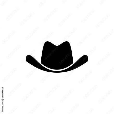 cowboy hat icon illustration, vector cowboy hat silhouette - Vector ...