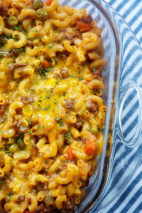 Hamburger Elbow Macaroni Tomato Casserole Recipe | Deporecipe.co