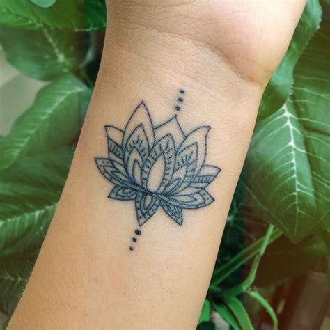 Lotus Flower Tattoo Wrist Small | Best Flower Site