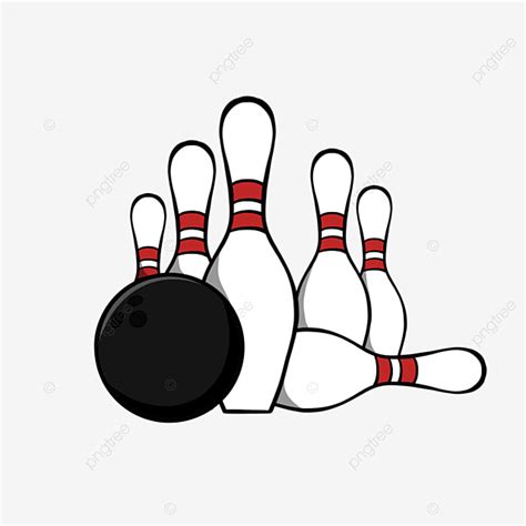 Bowling Ball Clipart Transparent Background, Cartoon Hand Drawn Black ...