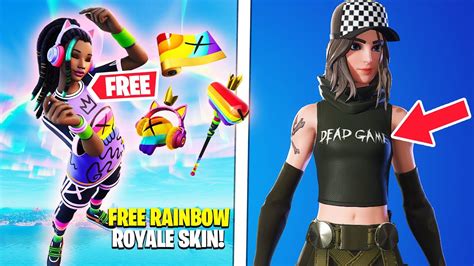 Fortnite FREE Rainbow Royale SKIN! (LADY GAGA Emote, Update LEAKS ...