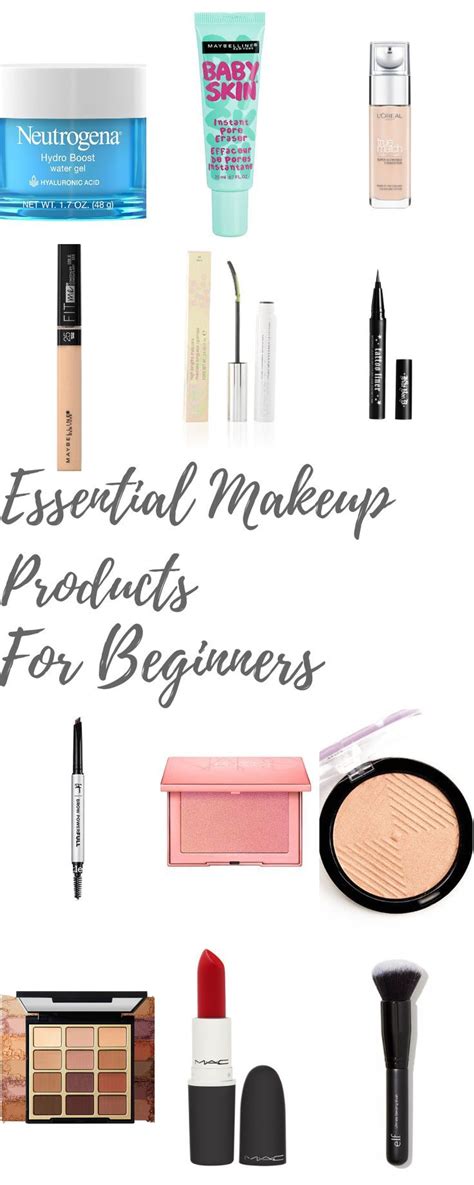 Essential Makeup Products For Beginmers - Girl and Glam | Makeup for beginners, Makeup ...