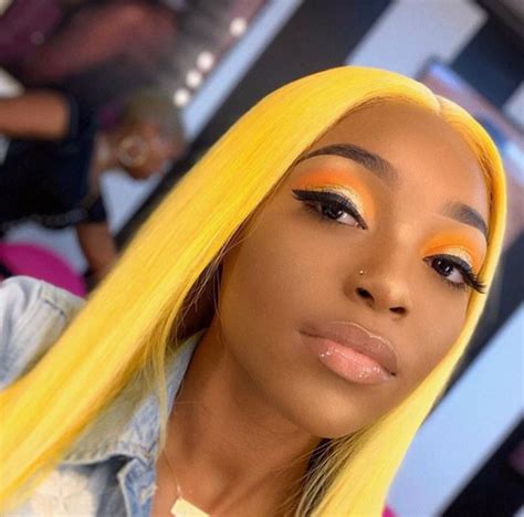 #makeup #makeuplooks | Yellow hair, Straight lace front wigs, Lace front wigs