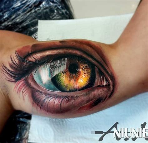 3D Realistic Eyeball Tattoos of the Day!