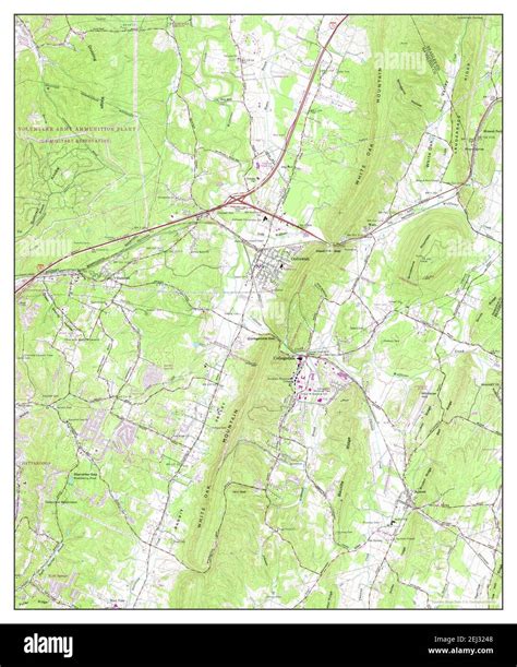 Ooltewah, Tennessee, map 1964, 1:24000, United States of America by Timeless Maps, data U.S ...