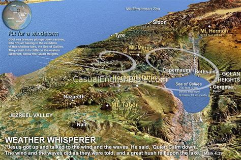 Sea Of Galilee Map During Jesus Time - Best Map of Middle Earth