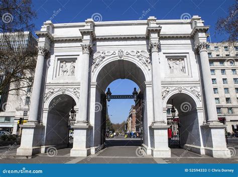 Marble Arch in London editorial stock photo. Image of marble - 52594333