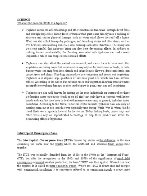 Science: The Doldrums Equator Trade Winds | PDF | Thunderstorm | Tornadoes