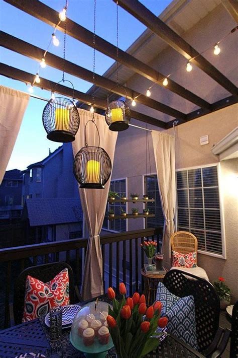 Pin by Cris Williams on Anything About Home | Balcony decor, Balcony design, Balcony lighting