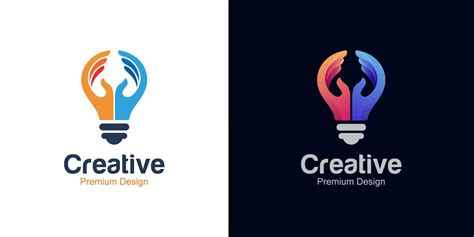 creative idea imagination or innovation logo for life hack creativity ...